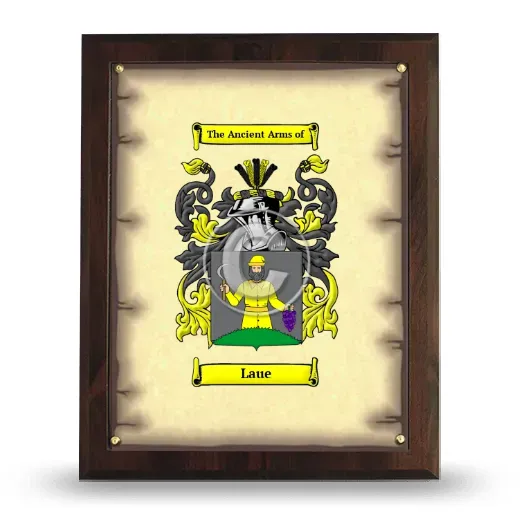 Laue Coat of Arms Plaque
