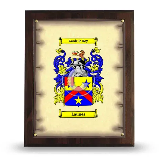 Launes Coat of Arms Plaque