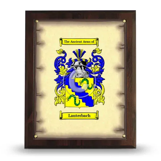 Lauterbach Coat of Arms Plaque