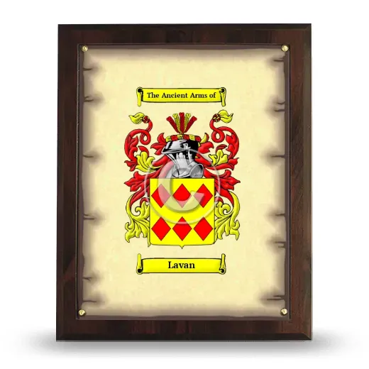 Lavan Coat of Arms Plaque