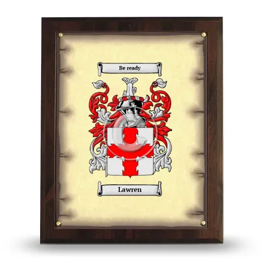 Lawren Coat of Arms Plaque