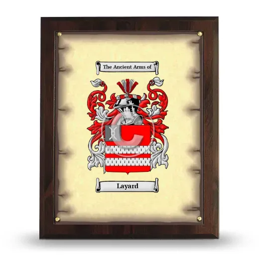 Layard Coat of Arms Plaque