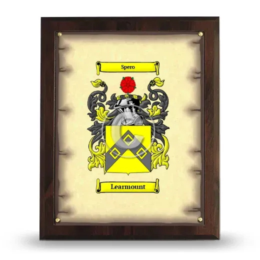 Learmount Coat of Arms Plaque