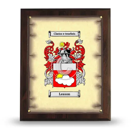 Leason Coat of Arms Plaque