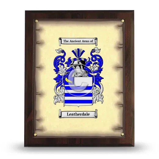 Leatherdale Coat of Arms Plaque