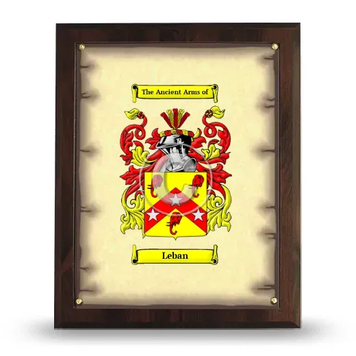 Leban Coat of Arms Plaque