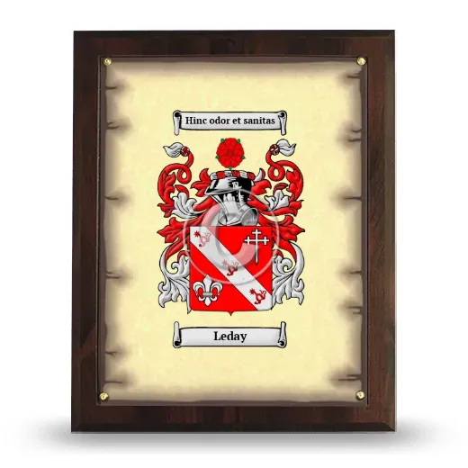 Leday Coat of Arms Plaque