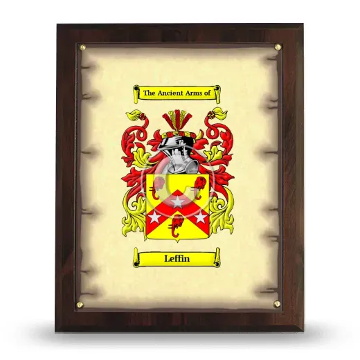 Leffin Coat of Arms Plaque