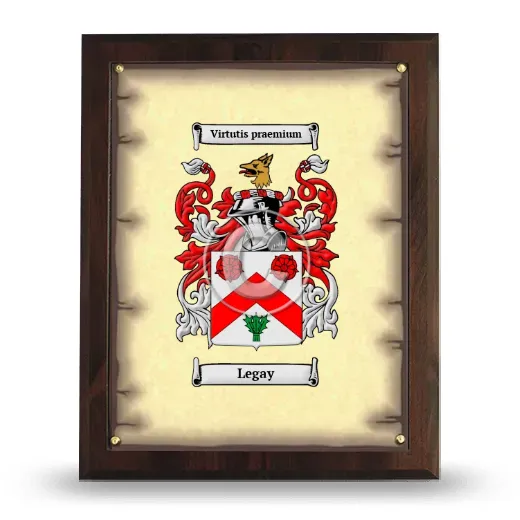 Legay Coat of Arms Plaque