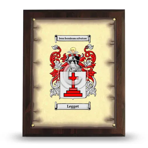 Legget Coat of Arms Plaque
