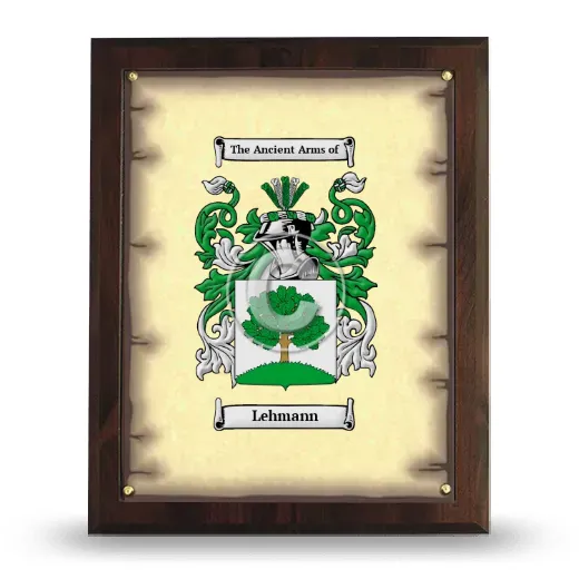 Lehmann Coat of Arms Plaque