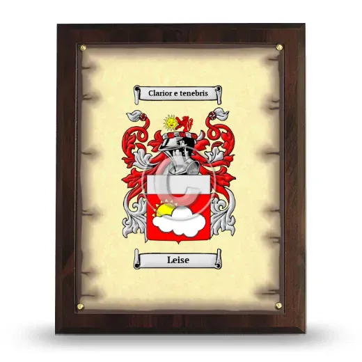 Leise Coat of Arms Plaque
