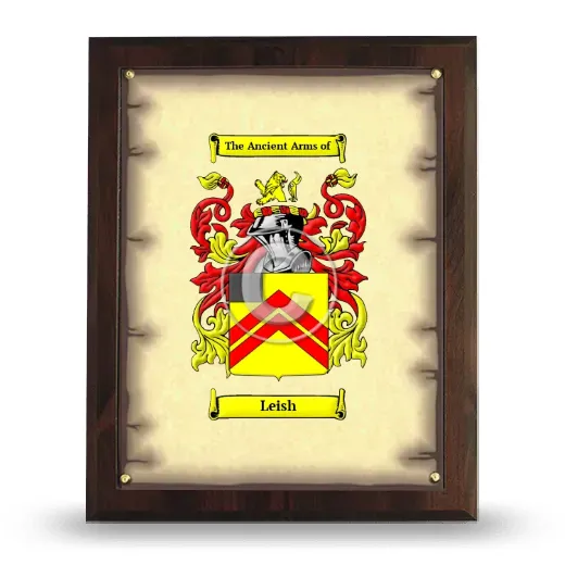 Leish Coat of Arms Plaque