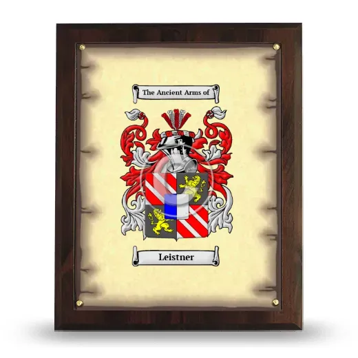 Leistner Coat of Arms Plaque