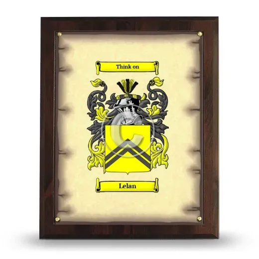 Lelan Coat of Arms Plaque