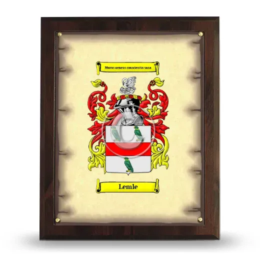 Lemle Coat of Arms Plaque