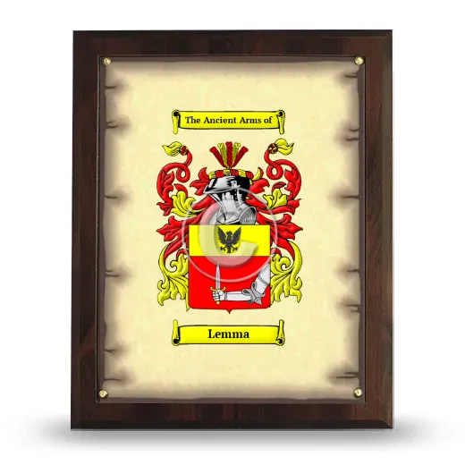 Lemma Coat of Arms Plaque