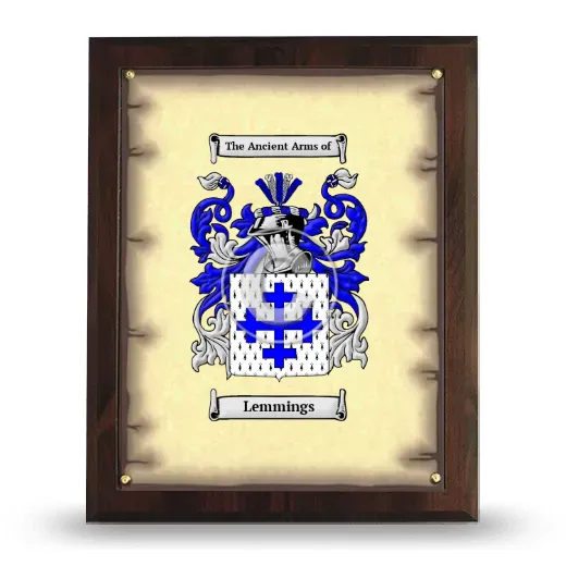 Lemmings Coat of Arms Plaque