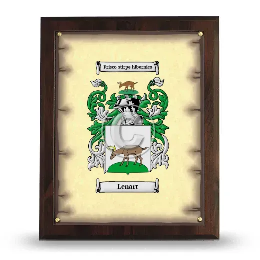 Lenart Coat of Arms Plaque