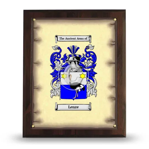 Lenze Coat of Arms Plaque