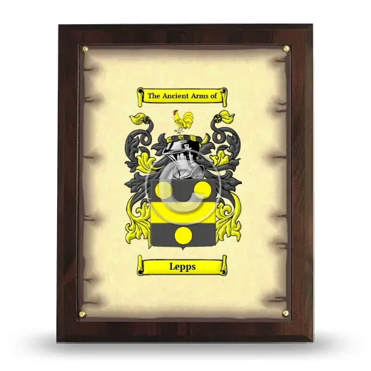Lepps Coat of Arms Plaque