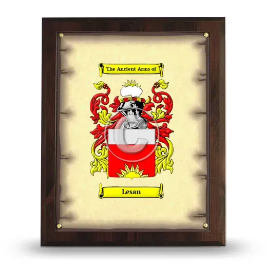 Lesan Coat of Arms Plaque