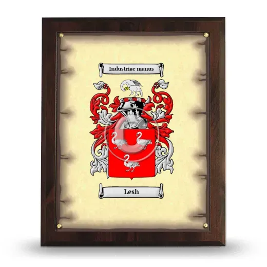 Lesh Coat of Arms Plaque
