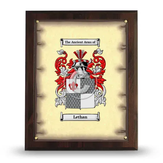 Lethan Coat of Arms Plaque