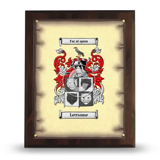 Lettsome Coat of Arms Plaque