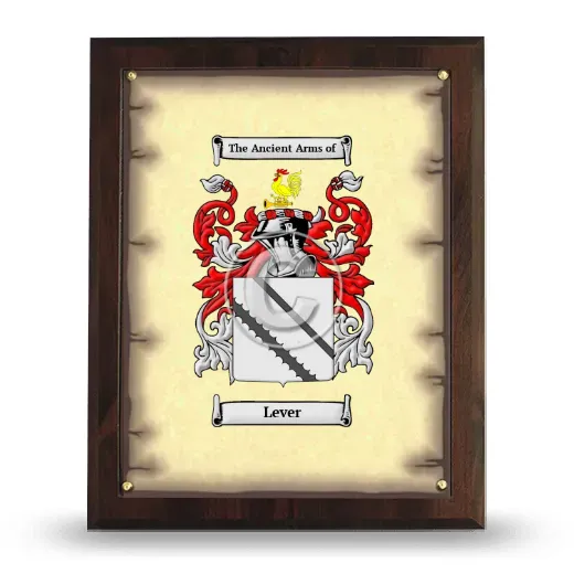 Lever Coat of Arms Plaque