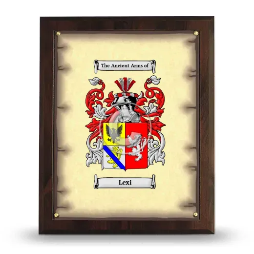 Lexi Coat of Arms Plaque