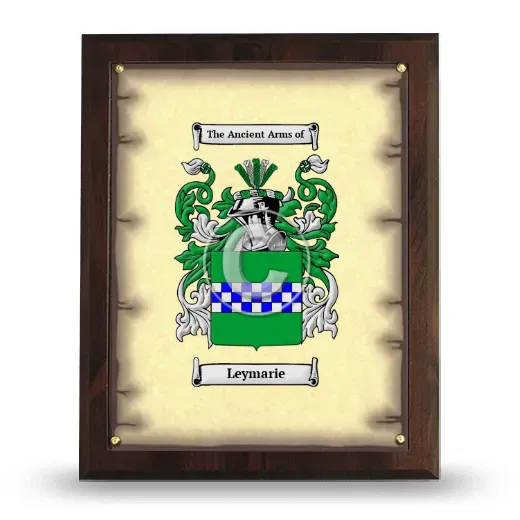 Leymarie Coat of Arms Plaque