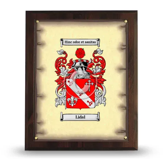 Lidal Coat of Arms Plaque