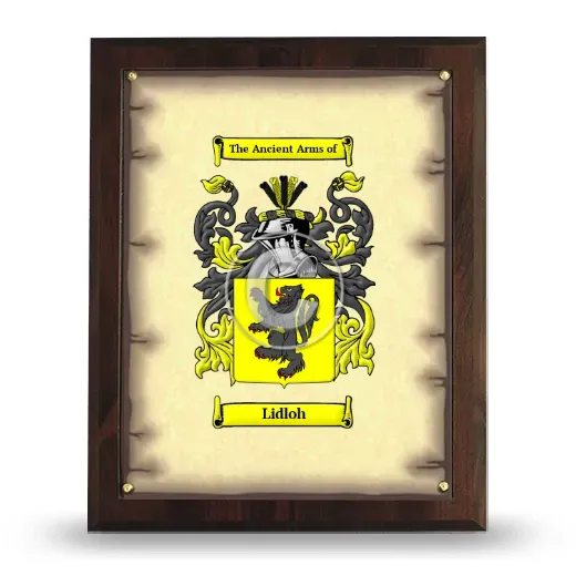 Lidloh Coat of Arms Plaque