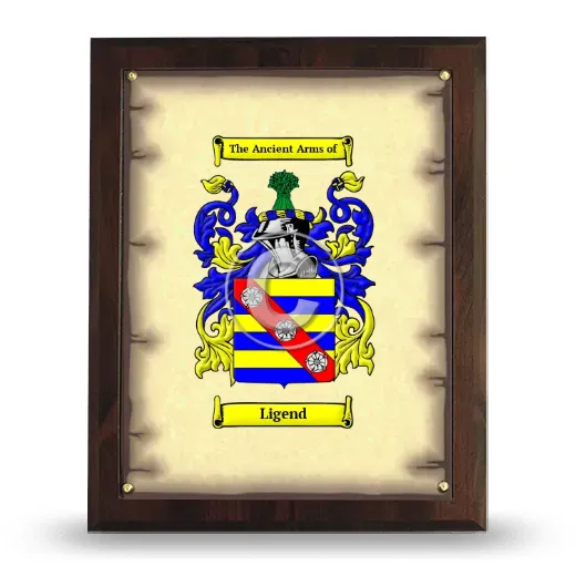 Ligend Coat of Arms Plaque