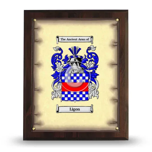 Ligon Coat of Arms Plaque