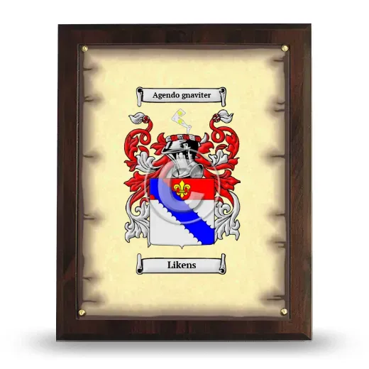 Likens Coat of Arms Plaque