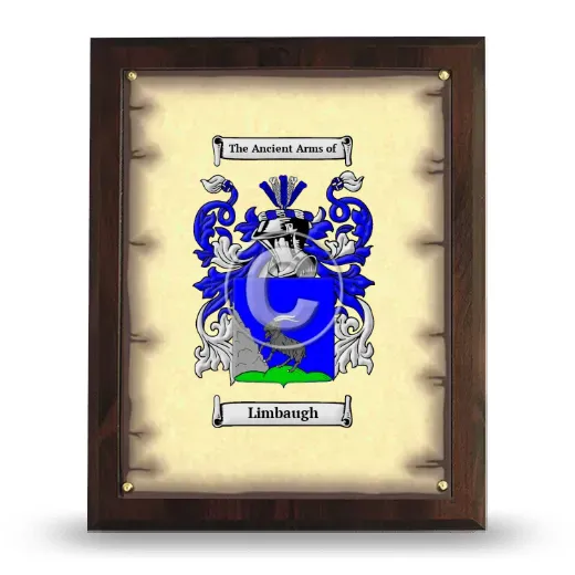 Limbaugh Coat of Arms Plaque