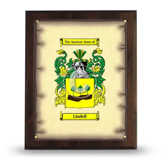 Lindell Coat of Arms Plaque