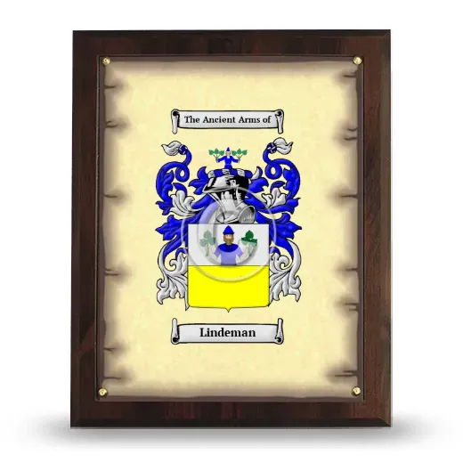 Lindeman Coat of Arms Plaque