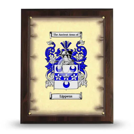 Lippens Coat of Arms Plaque