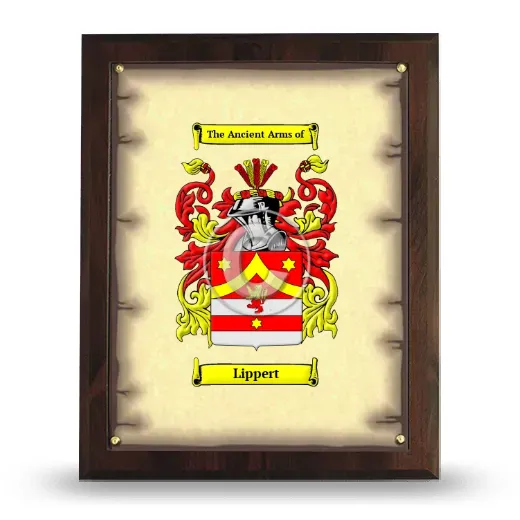 Lippert Coat of Arms Plaque