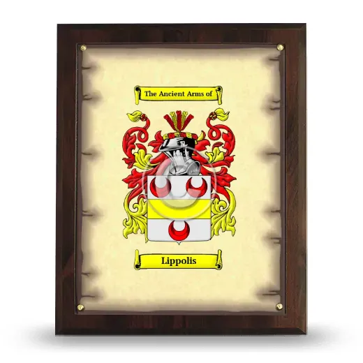 Lippolis Coat of Arms Plaque