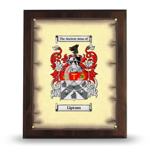 Liptons Coat of Arms Plaque