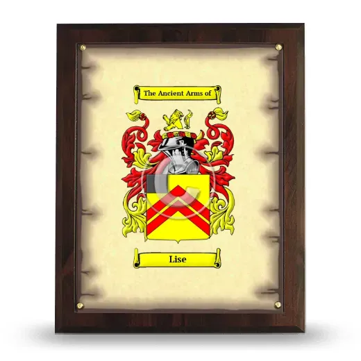 Lise Coat of Arms Plaque