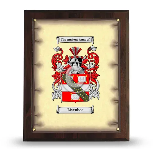 Lisenbee Coat of Arms Plaque