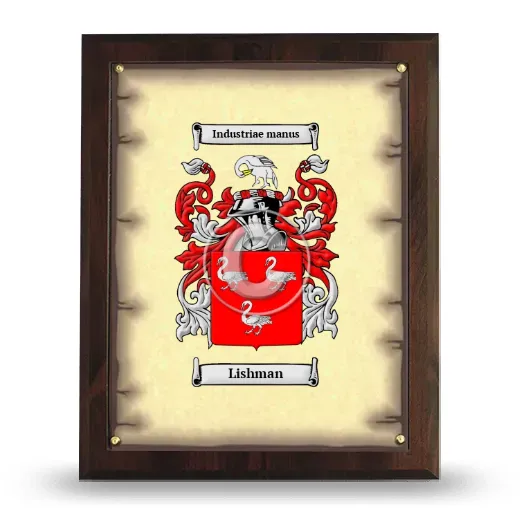 Lishman Coat of Arms Plaque