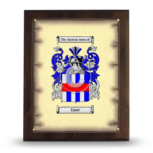 Lisst Coat of Arms Plaque