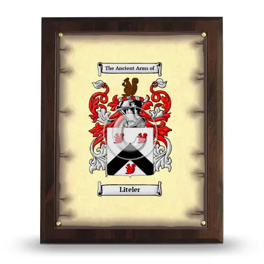 Liteler Coat of Arms Plaque