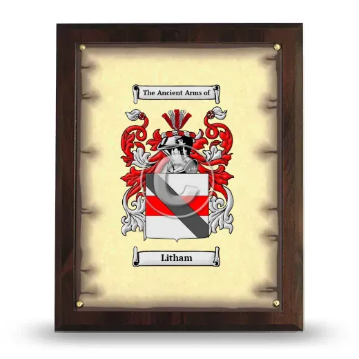 Litham Coat of Arms Plaque